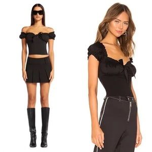 I.AM.GIA Corset Puff Sleeve Top Small